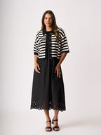 Foil Stepped Cardigan