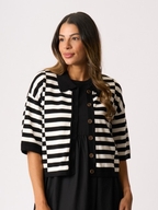 Foil Stepped Cardigan
