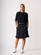 Foil Ruffle Dreams Linen Skirt
