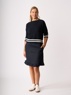 Foil Ruffle Dreams Linen Skirt