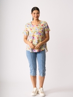 Preen Linen Swing Hem Top