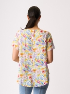 Preen Linen Swing Hem Top