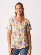 Preen Linen Swing Hem Top