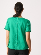 Foil Benefits Galore Linen Top