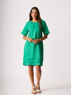Foil Linen Crowd Pleaser Dress