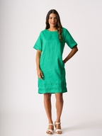 Foil Linen Crowd Pleaser Dress