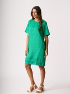 Foil Linen Crowd Pleaser Dress