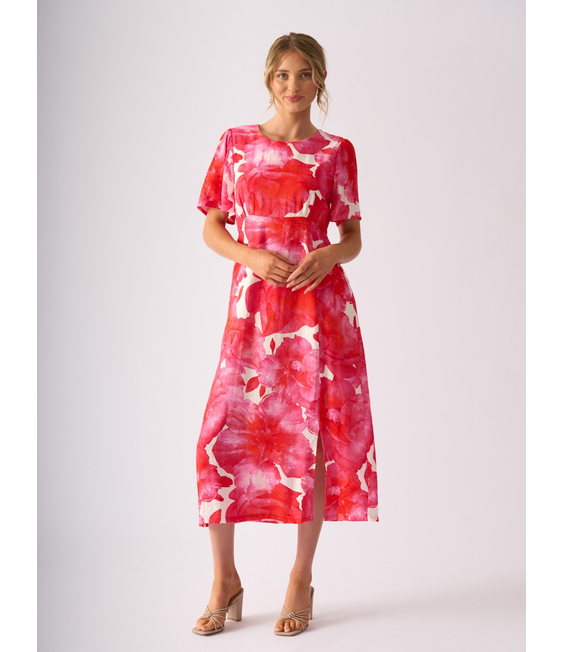 Foil Sip Happens Tea Dress