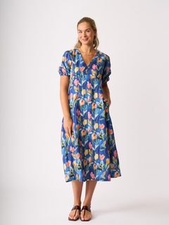 Foil Linen Empire-ly Yours Dress-style-MCRAES