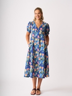 Foil Linen Empire-ly Yours Dress