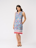 Foil Sun-Sational Linen Dress