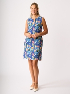 Foil Sun-Sational Linen Dress