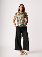 Foil Pull Together Linen Pant