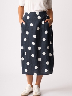 Foil Speaks Volumes Linen Skirt-style-MCRAES