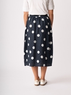 Foil Speaks Volumes Linen Skirt
