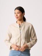 Preen Bubble Hem Linen Jacket