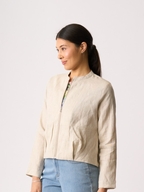 Preen Bubble Hem Linen Jacket