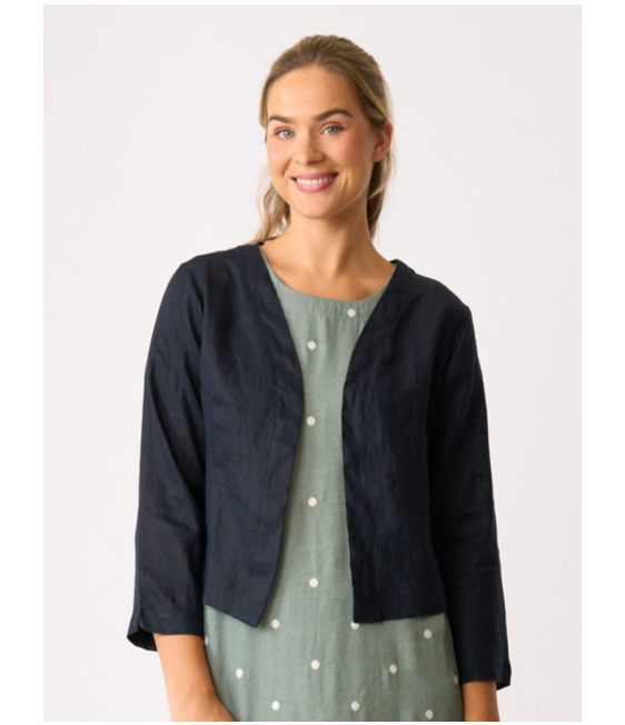 Foil Gather Again Linen Jacket