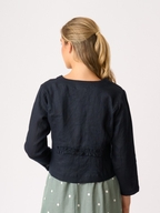 Foil Gather Again Linen Jacket