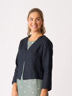 Foil Gather Again Linen Jacket