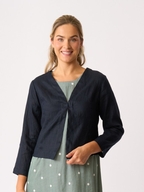 Foil Gather Again Linen Jacket