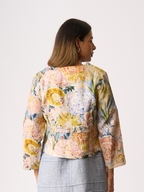 Foil Gather Again Linen Jacket