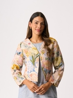 Foil Gather Again Linen Jacket