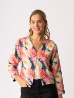 Foil Gather Again Linen Jacket
