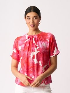 Foil Pleat Neck Top-style-MCRAES