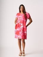 Foil Tulip Sleeve Dress