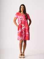 Foil Tulip Sleeve Dress