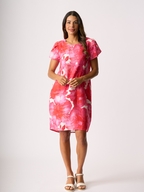 Foil Tulip Sleeve Dress