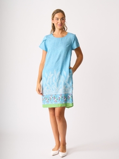 Foil Tulip Sleeve Dress-style-MCRAES