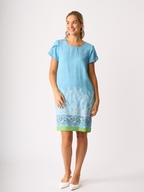 Foil Tulip Sleeve Dress