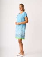 Foil Tulip Sleeve Dress