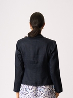Foil Blazing The Saddles Linen Blazer