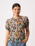 Memo Rib Trim Swing Tee
