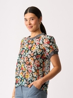 Memo Rib Trim Swing Tee