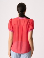 Memo Rib Trim Swing Tee