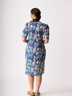 Foil Linen Trim Time Dress