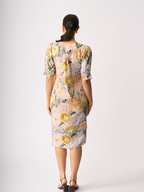 Foil Linen Trim Time Dress