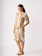 Foil Linen Trim Time Dress