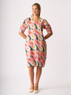 Foil Linen Trim Time Dress