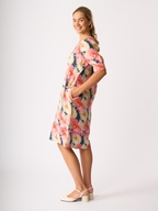 Foil Linen Trim Time Dress