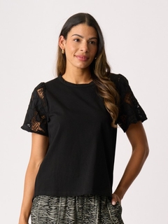 Memo Contrast Sleeve Top-style-MCRAES