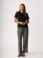 Memo Contrast Sleeve Top