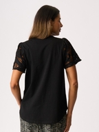 Memo Contrast Sleeve Top