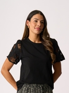 Memo Contrast Sleeve Top