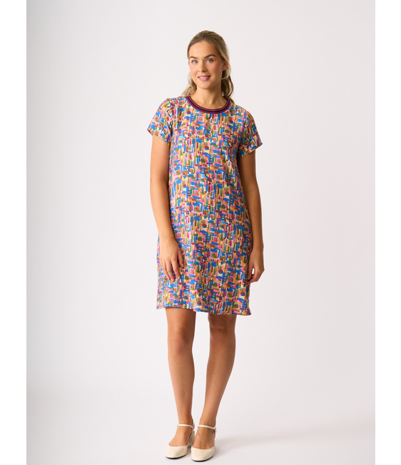 Foil A Line Dress