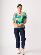 Foil Step Hem Top
